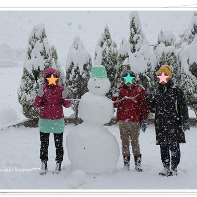 佐賀は大雪ーーー♪と、やる気ナシなパン。
