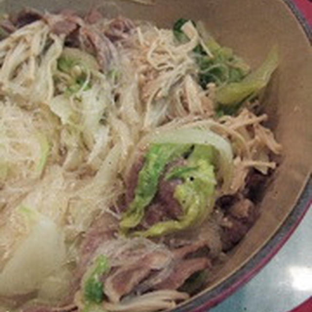 豚バラ肉と白菜の重ね蒸し煮