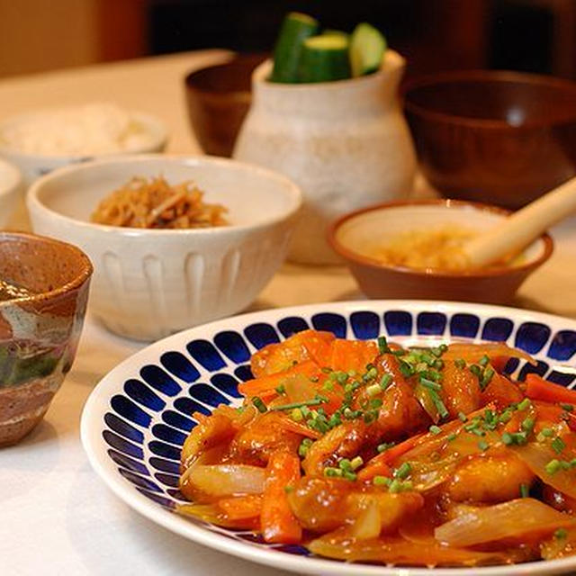 胸肉でも美味しい！酢鶏定食