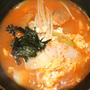キムチトック（김치떡국）　－－　ピリッと辛いけど、あさっりした熟成キムチスープが美味しい！！