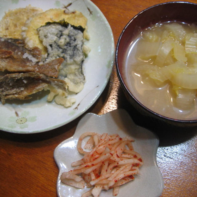 自給自足？釣って来た魚の唐揚げ