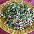 アスパラガスと白い豆とナッツの和え物のレシピ