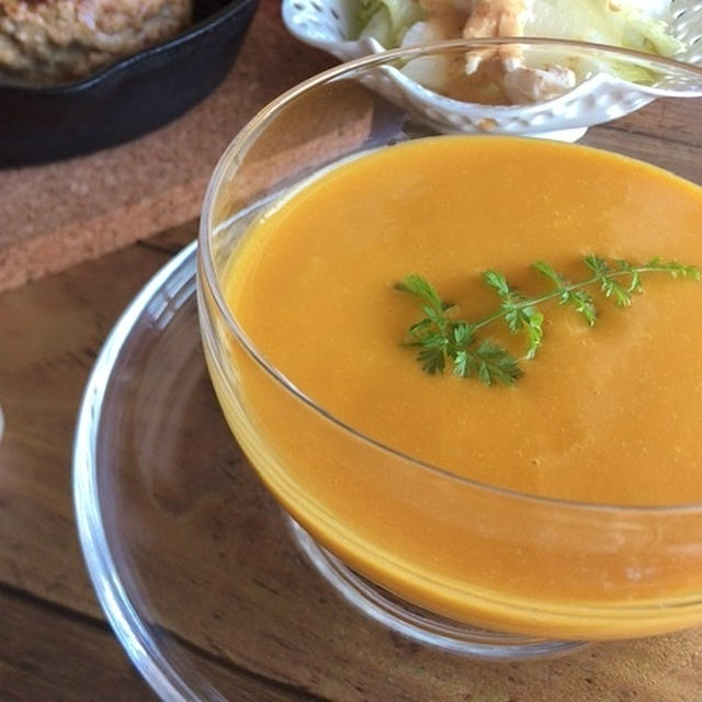 バーミックスとお鍋一つでかぼちゃの冷製スープ