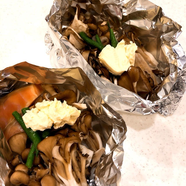 サーモンのホイル焼き