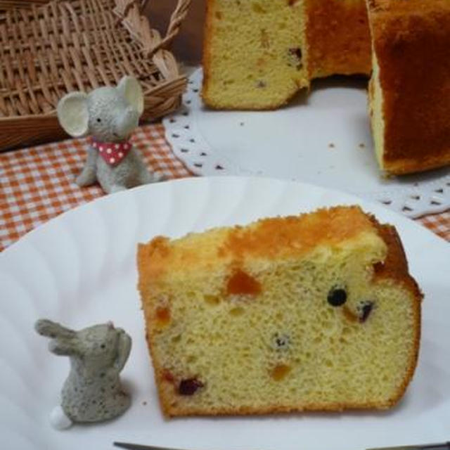 ふわふわもっちり、ヨーグルトシフォンケーキ作りました！