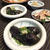 揚げだし茄子とセセリの塩焼き。彩り添えるサーモンのにぎり寿司♪