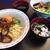 ビビンバ丼と唐がらしみそ