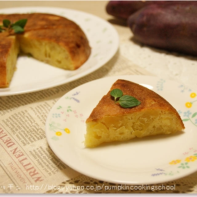 簡単■炊飯器deﾘﾝｺﾞ＆ｻﾂﾏｲﾓのﾎﾟﾃﾘﾝｹｰｷ■TVﾚｼﾋﾟ(´・ω・`)