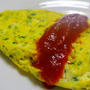 パセリとチーズのオムレツ