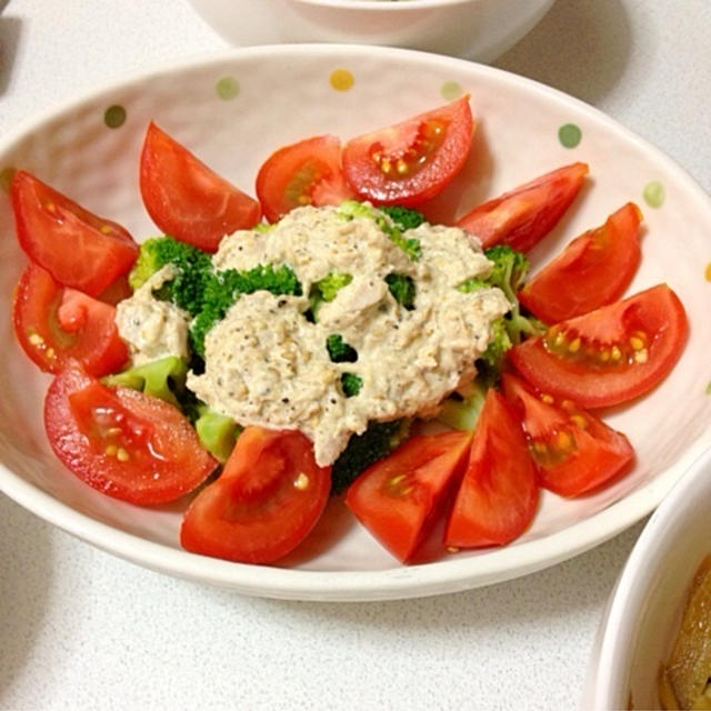 ヘルシーな豆腐ディップ風ドレッシング？✨