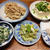 筍の木の芽和え、人参葉の白和え。生パスタの店