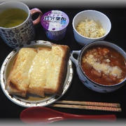 ミネストローネとチーズトースト