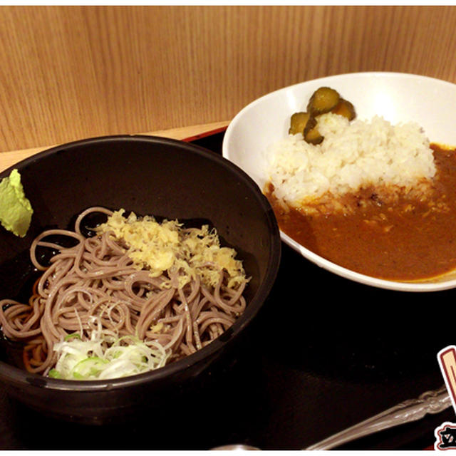 立ち蕎麦行脚「よもだそば銀座店の朝カレー定食」