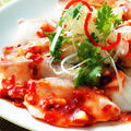涼拌辣魚片│ピリ辛白身魚と野菜のサラダ