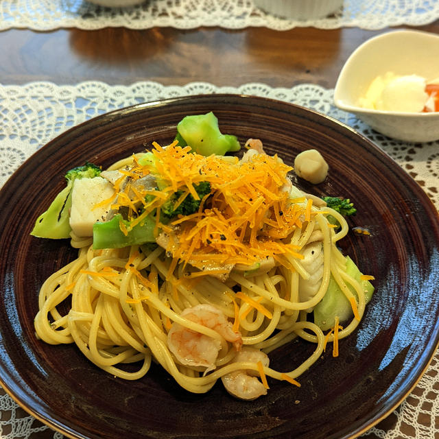 シーフードパスタ