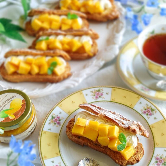 マンゴーエクレア &マンゴームース