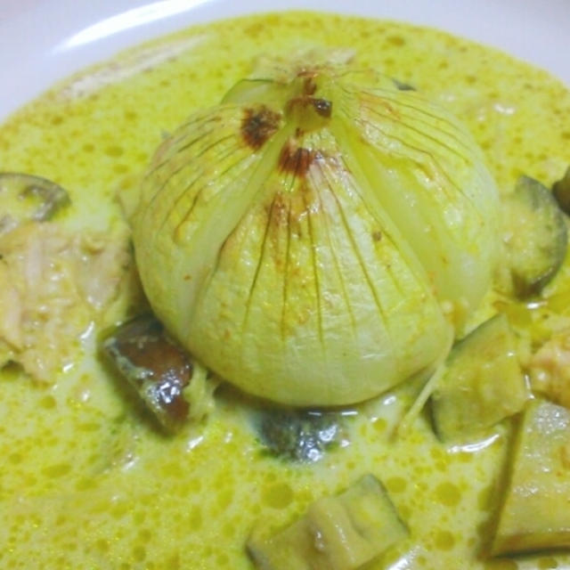 ＊まるごとたまねぎグリーンカレー＊