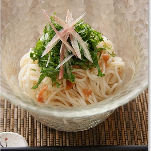 簡単■さっぱり美味しい【梅ェ（ウメェ）夏そうめん】■(・*・)ｽｯﾊﾟ