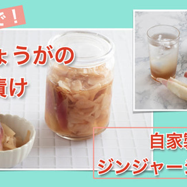 【レシピ公開】新しょうがの甘酢漬け＆ジンジャーシロップ
