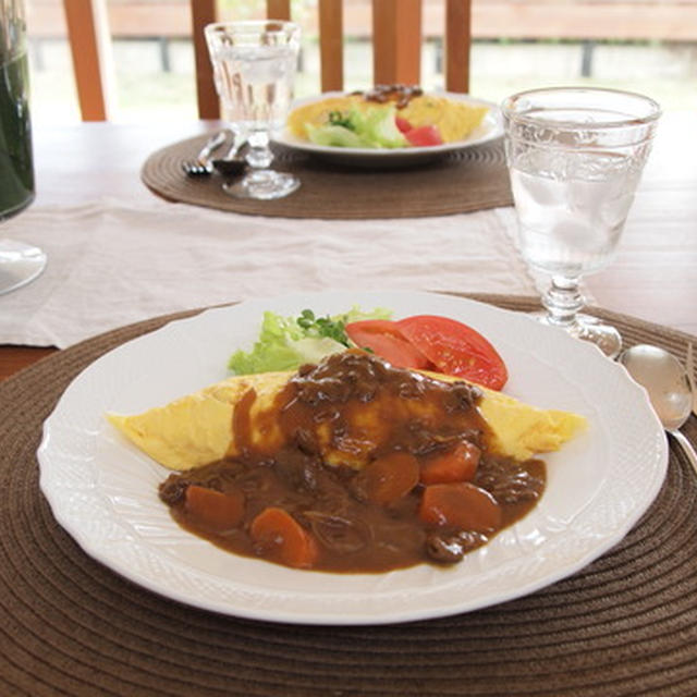 オムライスカレーでランチ♪
