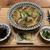 【献立】きのこうどん、黒豆煮、白菜のお漬物、菜の花の辛子和え