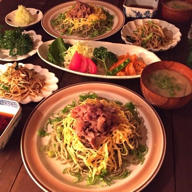 山口名物＊瓦そばでよるごはん