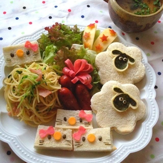 キティちゃん＆ショーン キャラ＊サンドイッチ