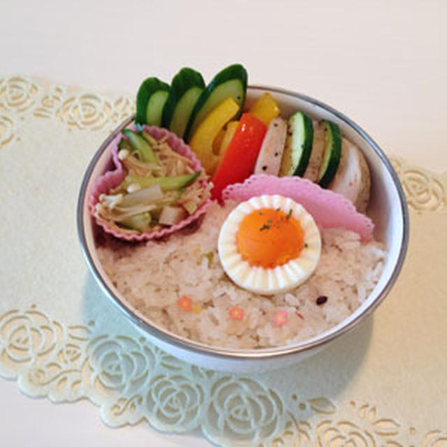 鶏ハムとズッキーニのソテー～シェイブアイス