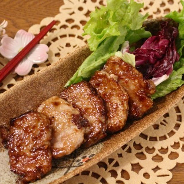 レシピ*もみこんでタレだけ！簡単豚ヒレガーリック焼き
