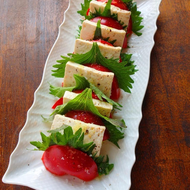 クックパッドニュース掲載☆豆腐とトマトの和風カプレーゼ