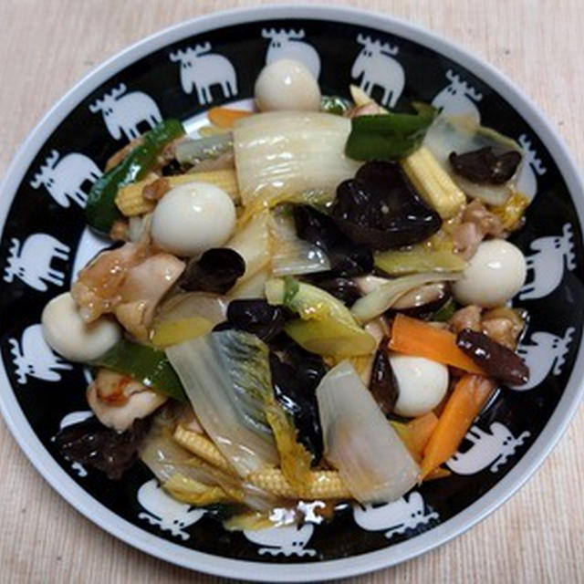 鶏肉と白菜他の中華風うま煮