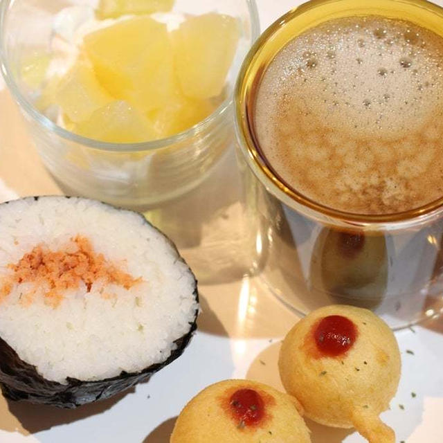 週末やっほい♪お義父さんの喉がガラガラ(;´∀｀)と朝ごはん
