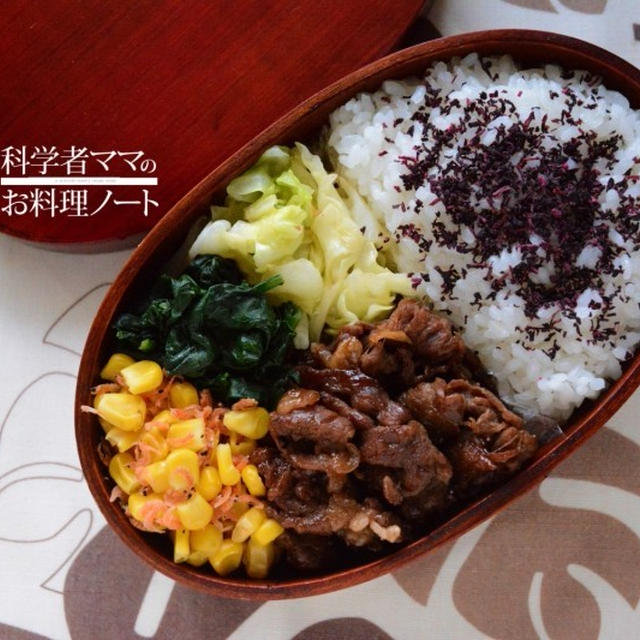 牛時雨煮のお弁当