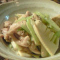 セロリと筍と鶏のエスニック炒め〜☆