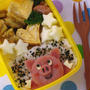 ハムで簡単ぶたさん弁当