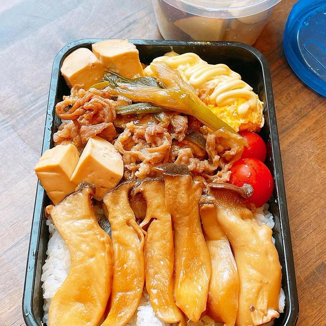 エリンギでなんちゃって松茸弁当です！！