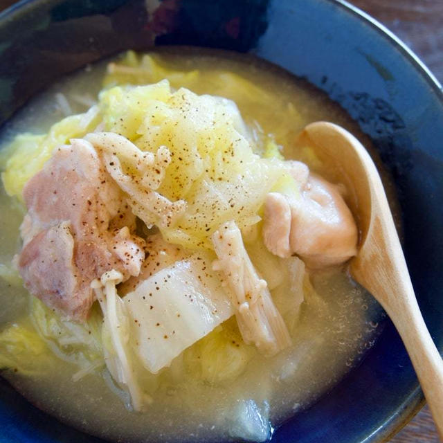 とろとろ白菜と鶏肉の中華煮＊体温まる子どものお手伝いにおすすめ冬のおかず