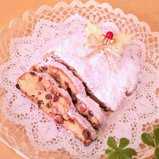 まるで飲む粉砂糖＆シュトレンのラッピング