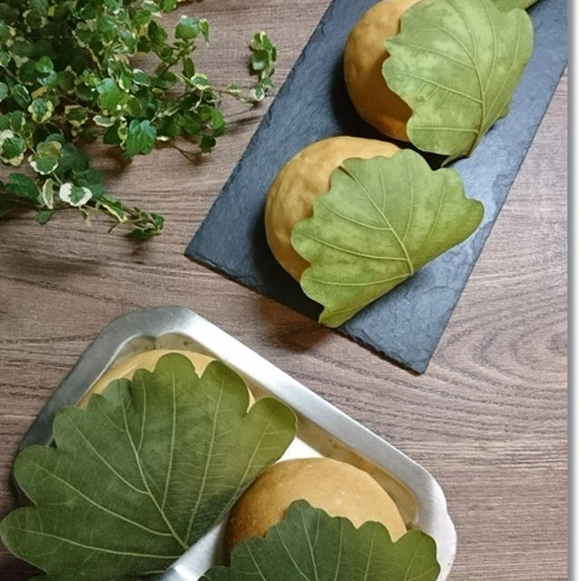 柏餅風パンになるハズが餡子を買い忘れ羊羹パン！姫、ハイハイするのか！？