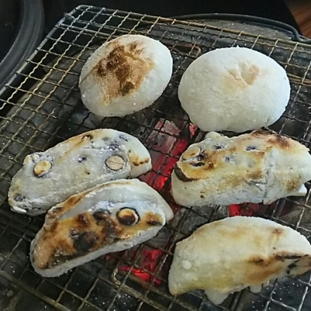 ☆七輪の炭火焼き餅☆