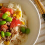 もぐもぐ彩りそうめん☆スパイスと野菜で元気いっぱい