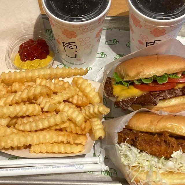 バーガーとクレープ♪
