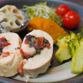 T-falにぴったりフィット♪蒸し器で簡単♡鶏むねの梅しそ巻き