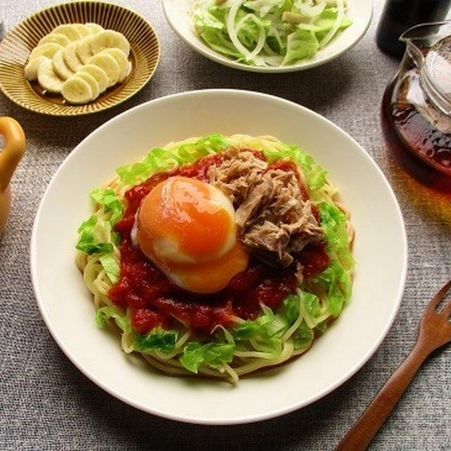 ポポラマーマの『生スパゲティ＆トマトソース』にひと手間でこれまた美味しい！