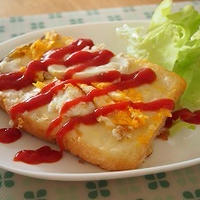 ■レシピ■スモーク風味のエッグチーズトースト
