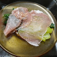 小松菜のわさびあえ、生ハムとともに　ぐんまクッキングアンバサダー(3期）