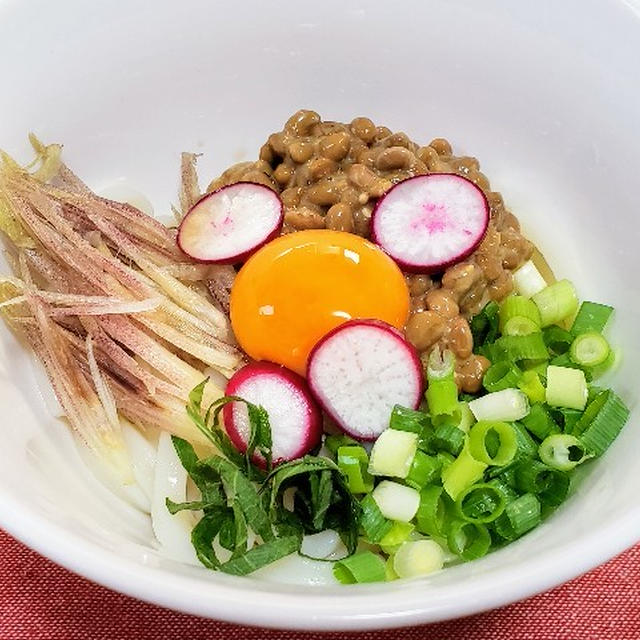 さっぱり食べられる味噌納豆ぶっかけうどん