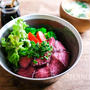 少しのお肉でも大満足！ローストビーフ丼