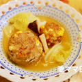 「レンコン入り肉団子と白菜煮」♪　Lotus root Meatballs Soup