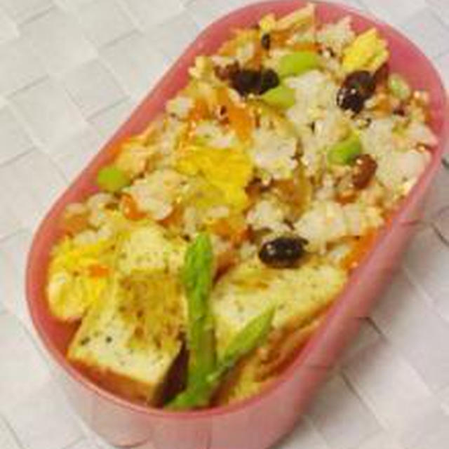 ☆鮭と雑穀玄米ご飯のちらし寿司弁当☆